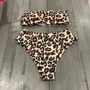 Leopard Bandeau Bikini